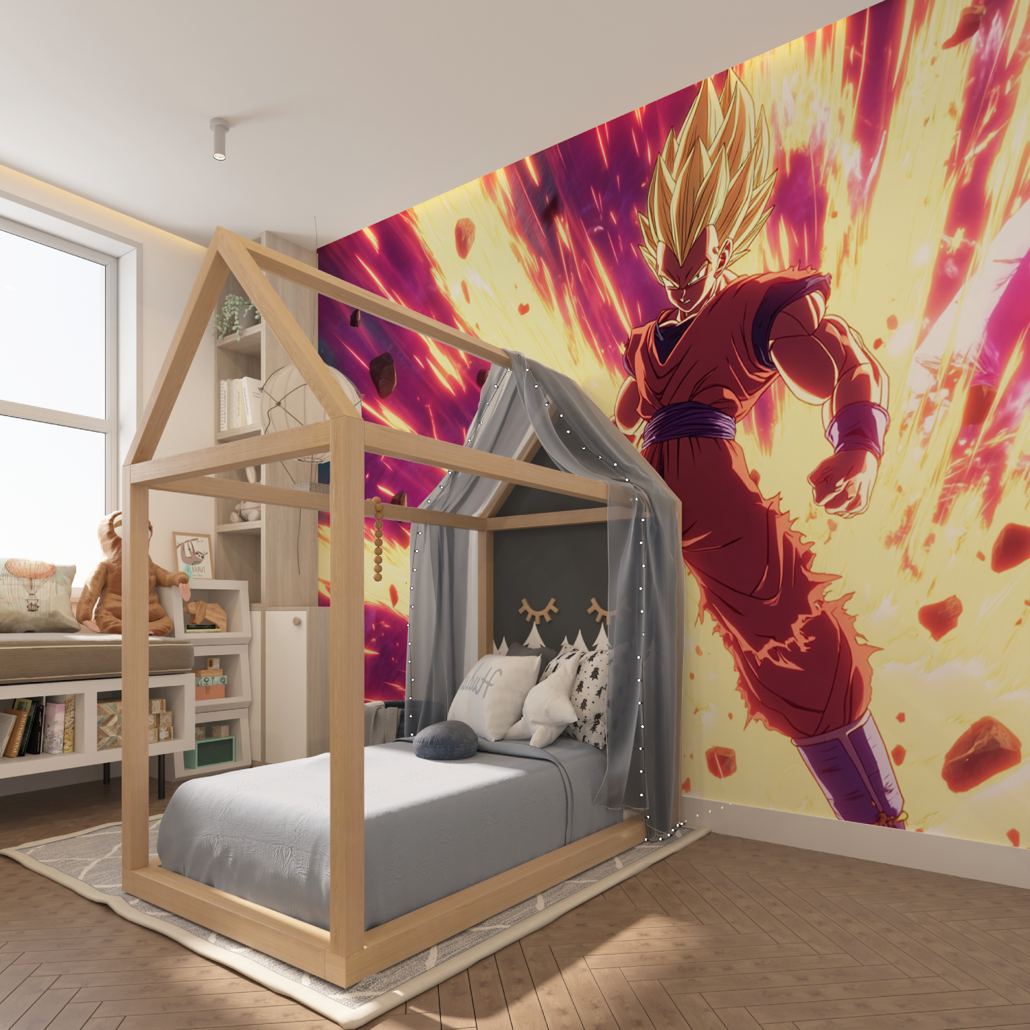 Vegeta Fire Wallpaper | Murals Wallpaper