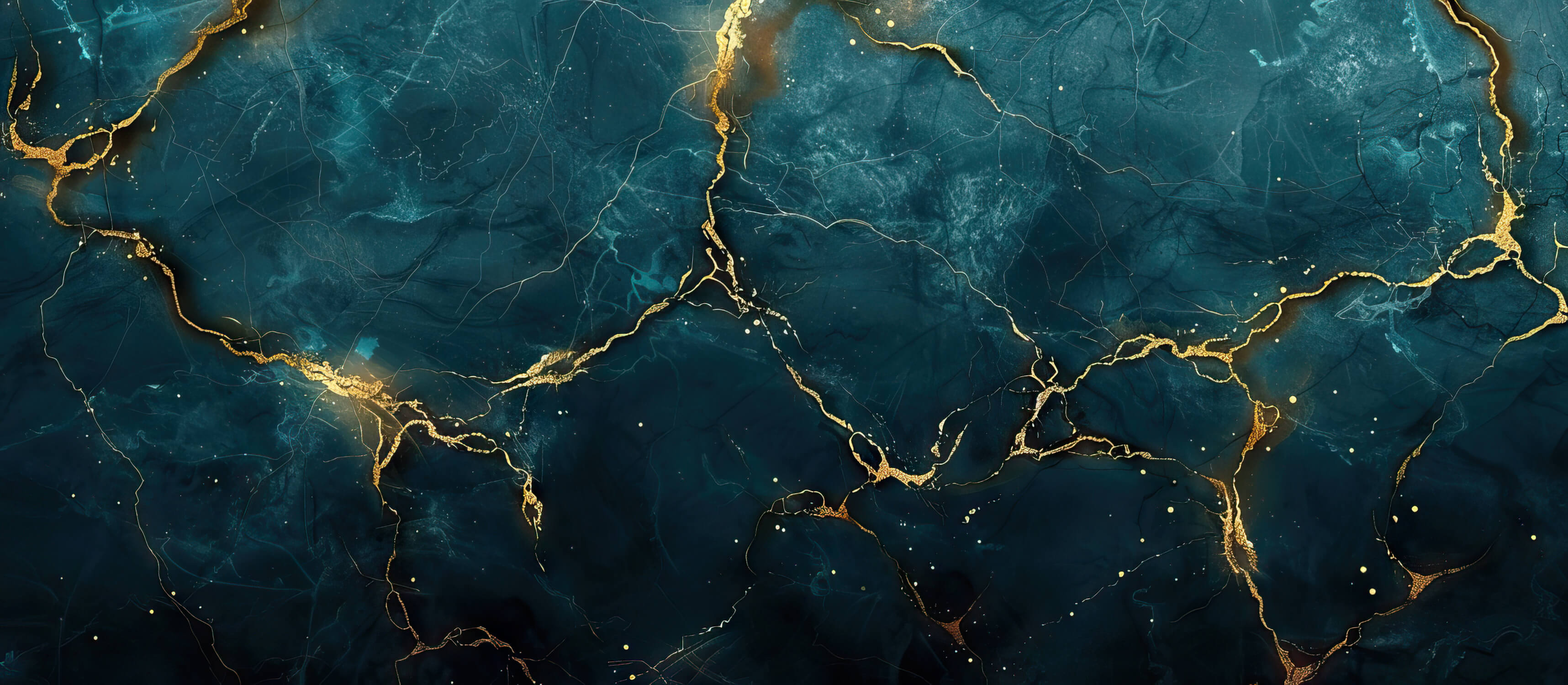 Teal and Gold Wallpaper | Murals Wallpaper