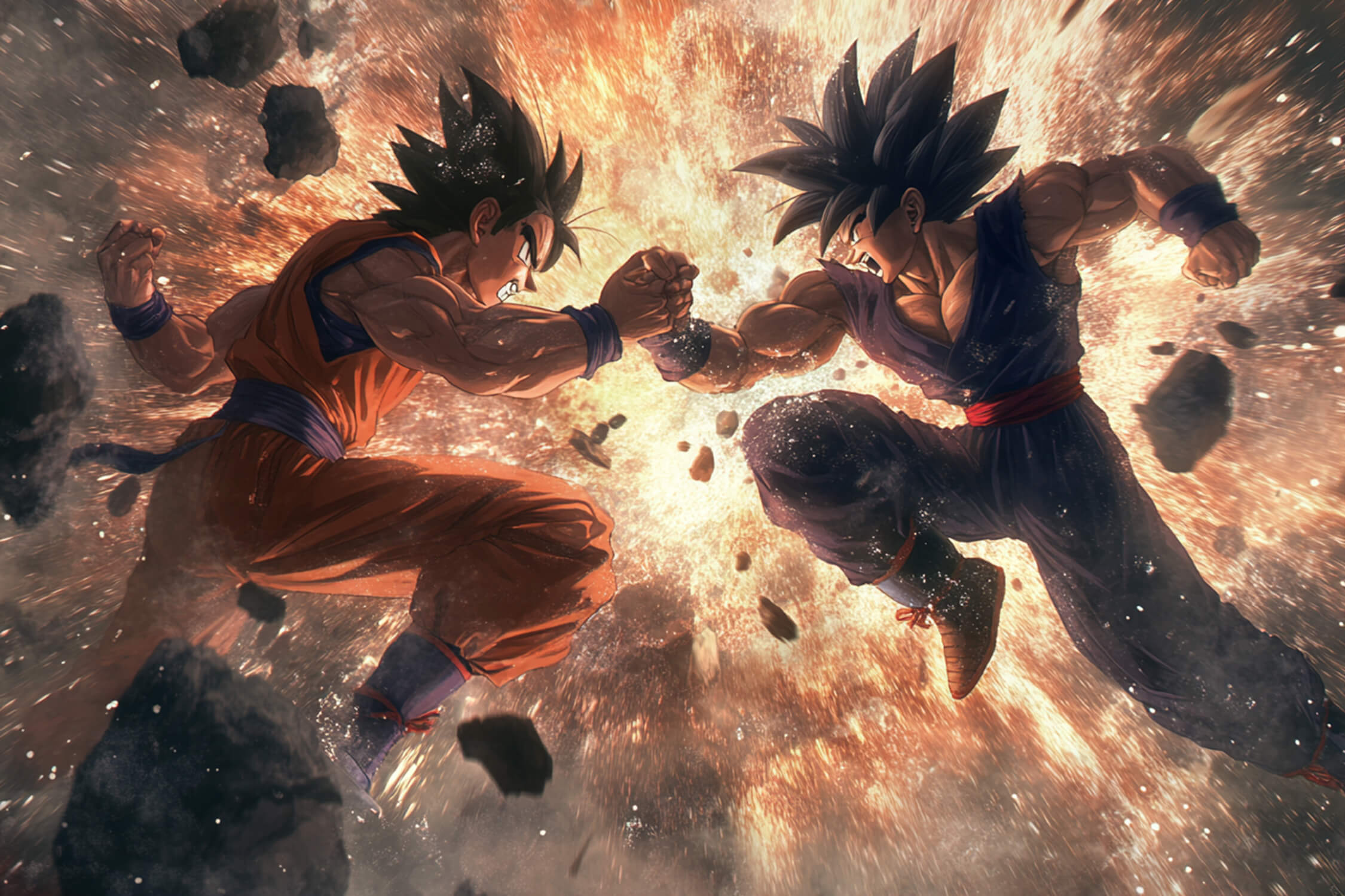 Son Goku Combat Wallpaper | Murals Wallpaper