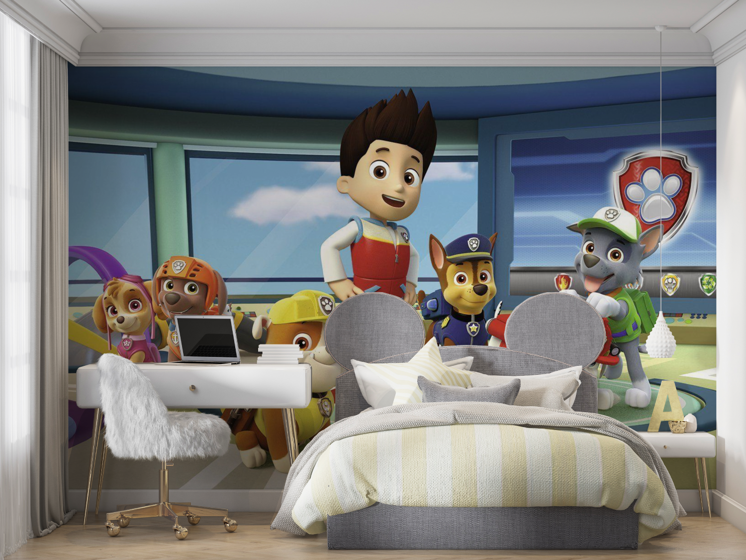 Papiermalerei mit Patrouille für Kinder, Zimmer mit Panoramablick