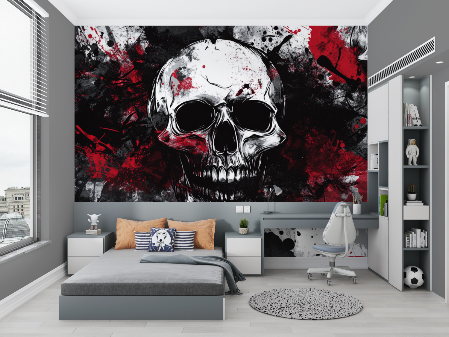 Gaming Skull Console Wallpaper | Murals Wallpaper