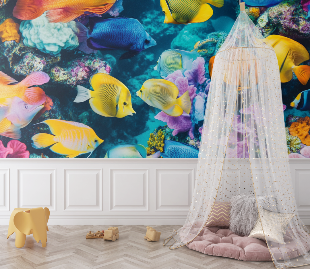 Tropical Fish Wallpaper Decor | Murals Wallpaper