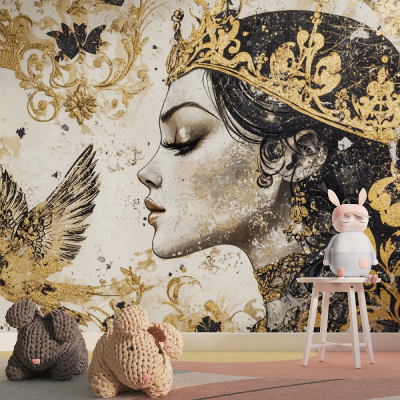 Golden Princess Wallpaper | Murals Wallpaper