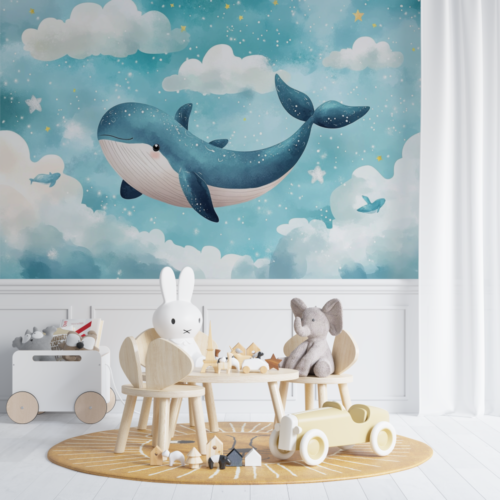 Baby Soft Marine Wallpaper | Murals Wallpaper