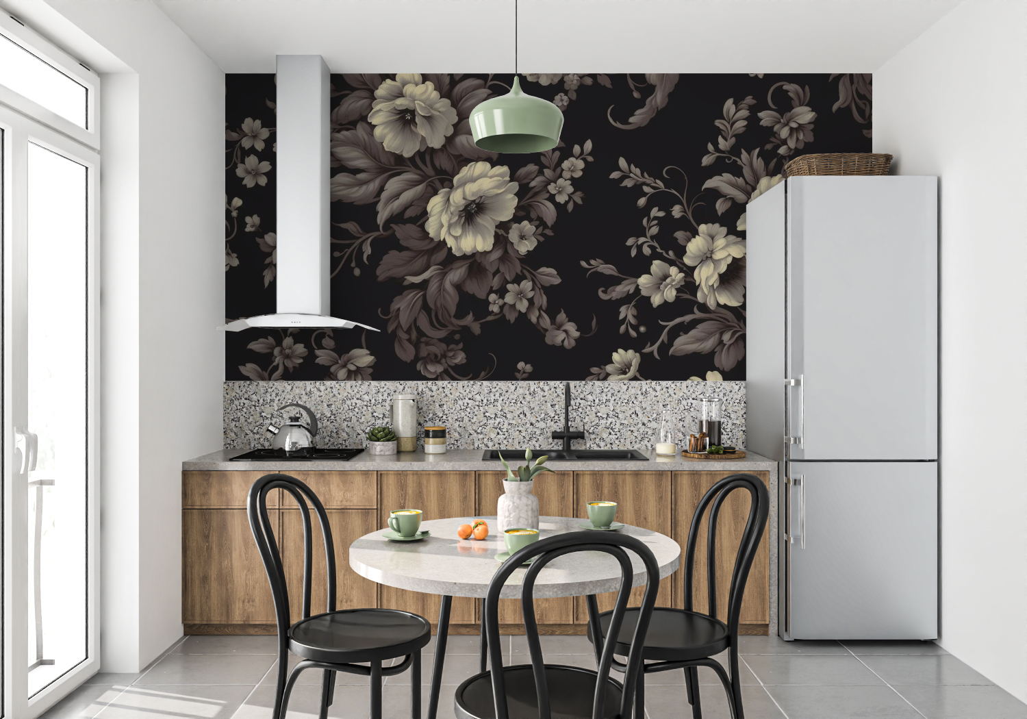 Tapete Vintage Noir – 4 Wände