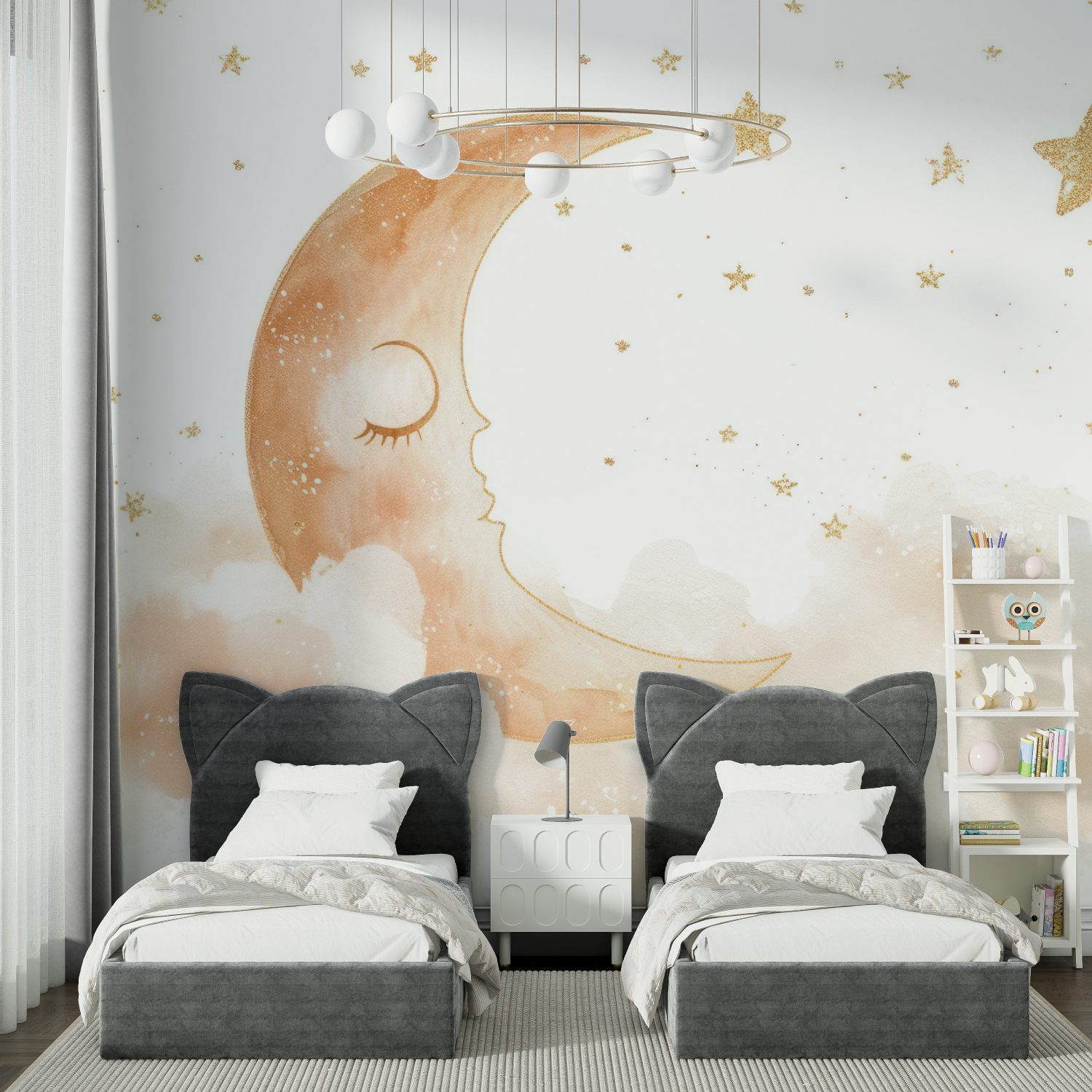 Moon Wallpaper for Kids | Murals Wallpaper