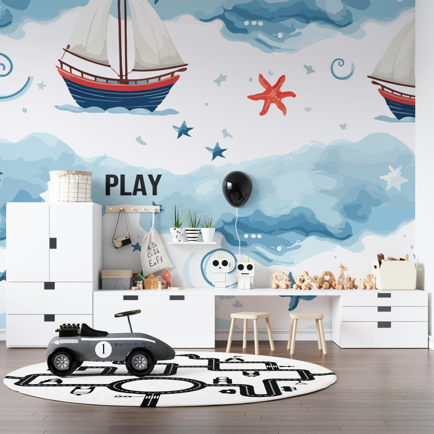 Kids' Wallpaper Boat | Murals Wallpaper