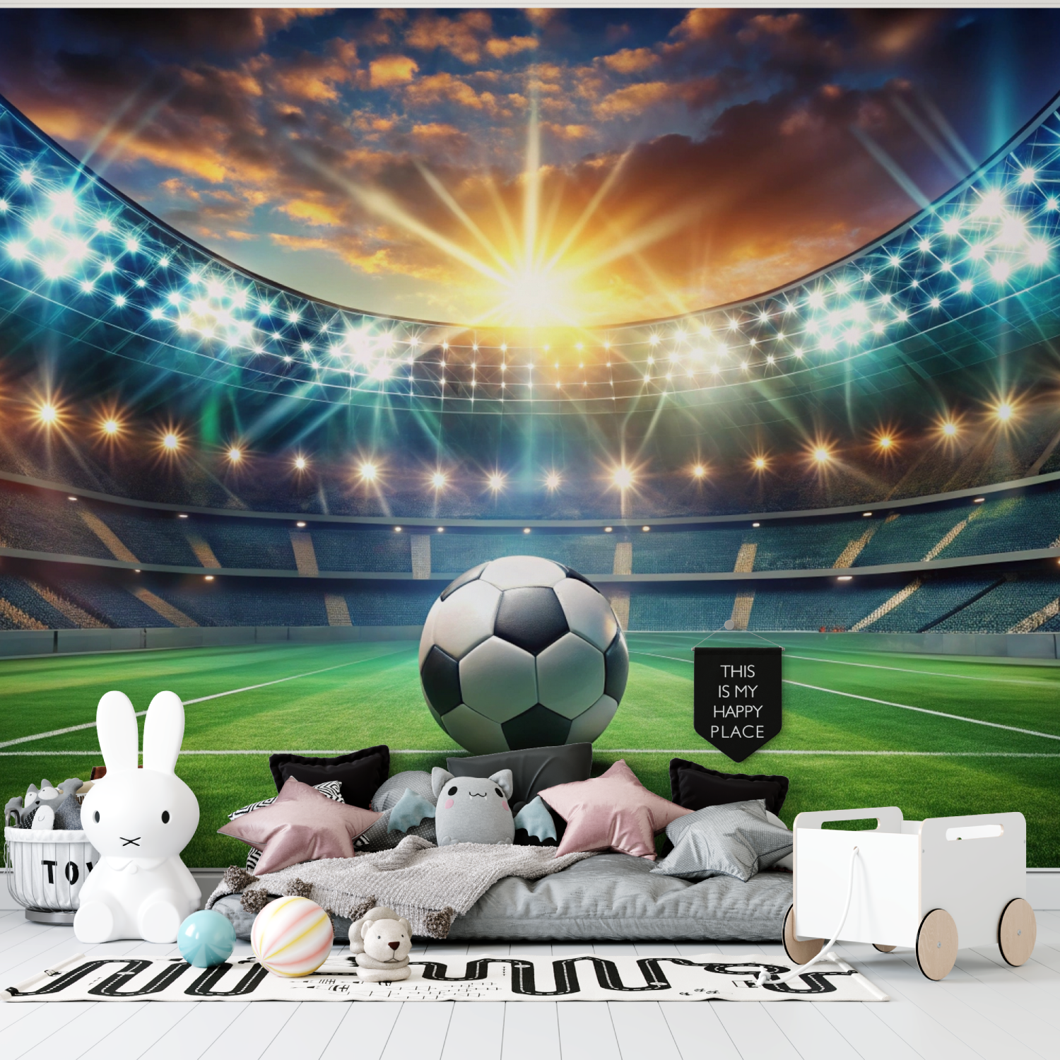 Soccer Stadium Wallpaper | Murals Wallpaper
