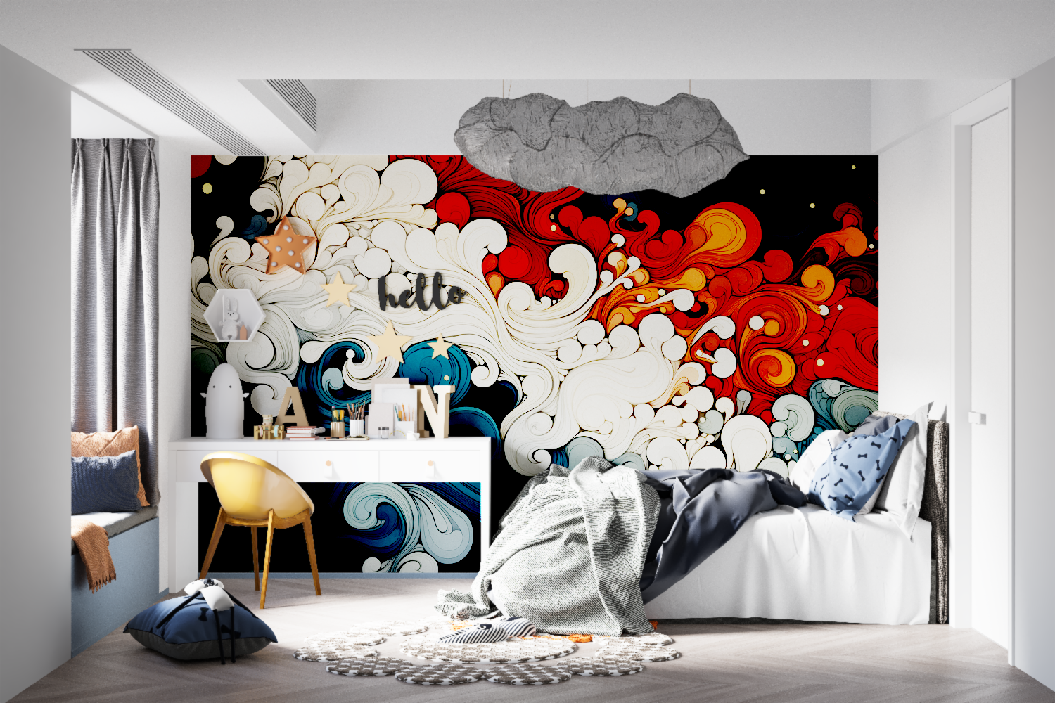 Japanese Waves Wallpaper | Murals Wallpaper