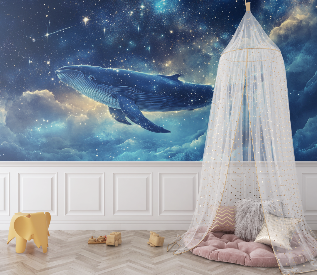 Celestial Whale Marine Wallpaper | Murals Wallpaper