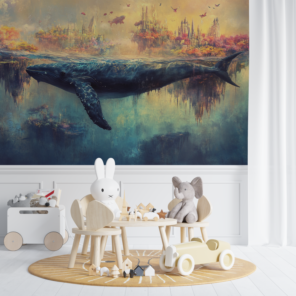 Whale Underwater World Wallpaper | Murals Wallpaper