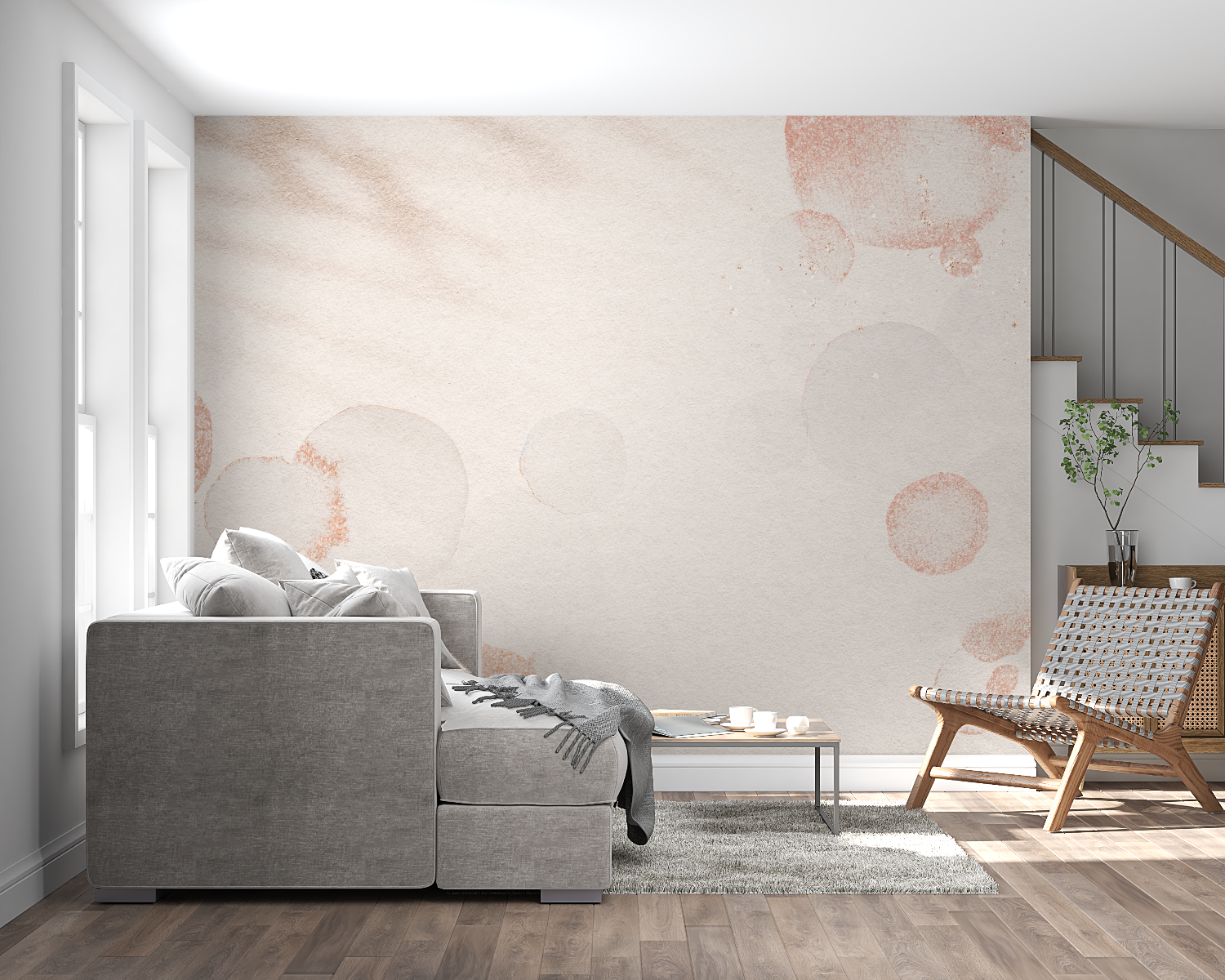 Cocooning Gesprenkelte Tapete | Wandbilder Tapete