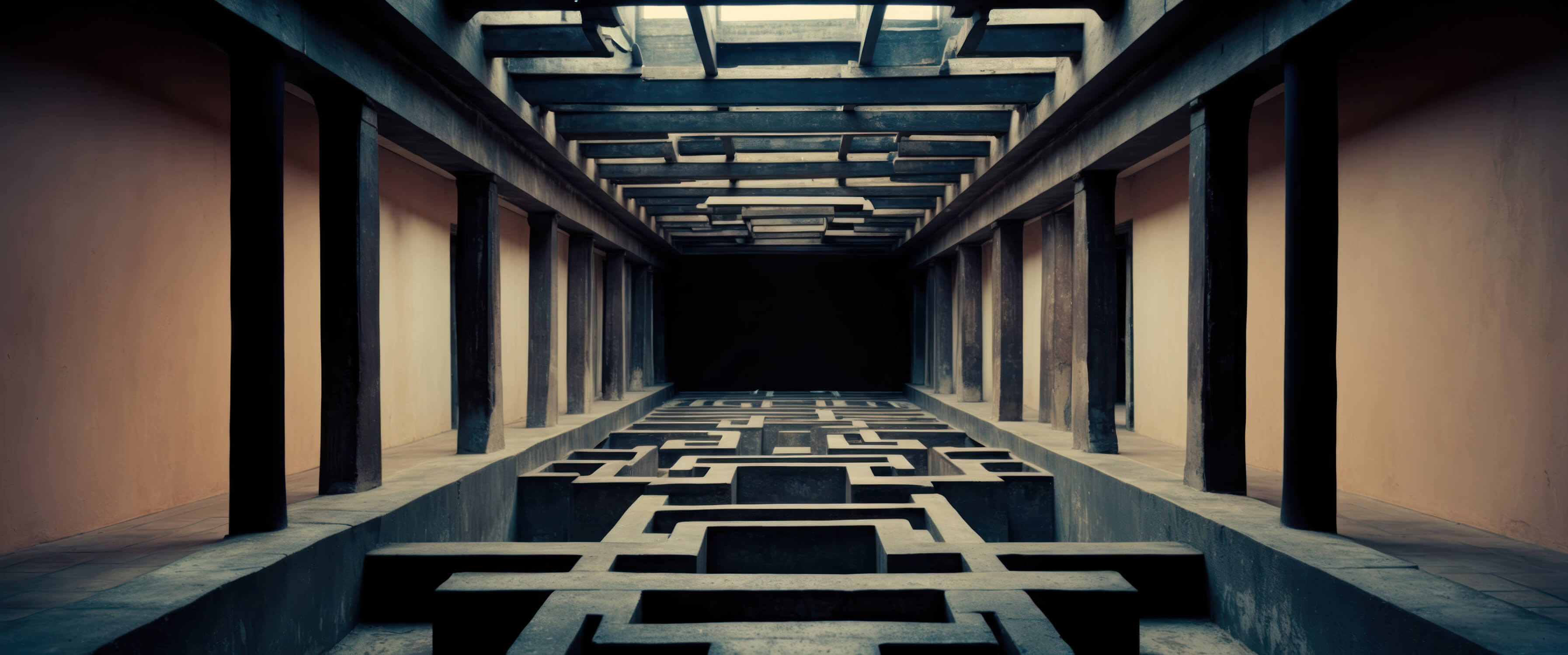 Panoramic Trompe L'Oeil Wallpaper | Murals Wallpaper