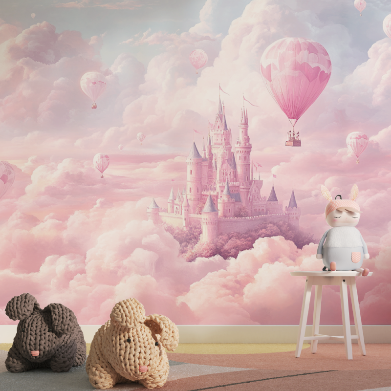 Princess World Wallpaper in Pink | Murals Wallpaper