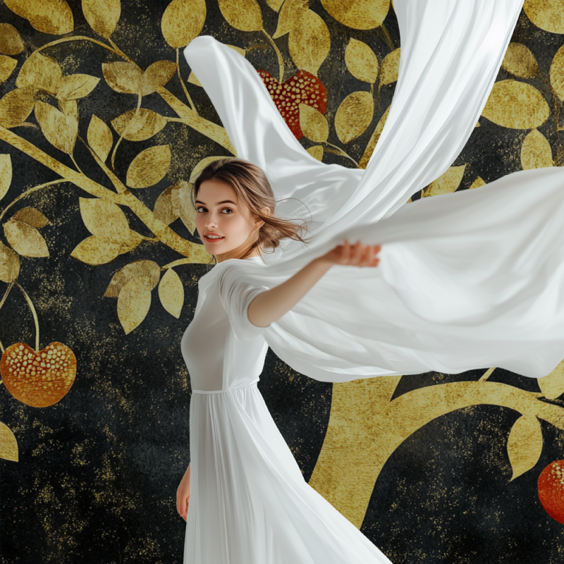 Golden Fruit Tree Wallpaper | Murals Wallpaper