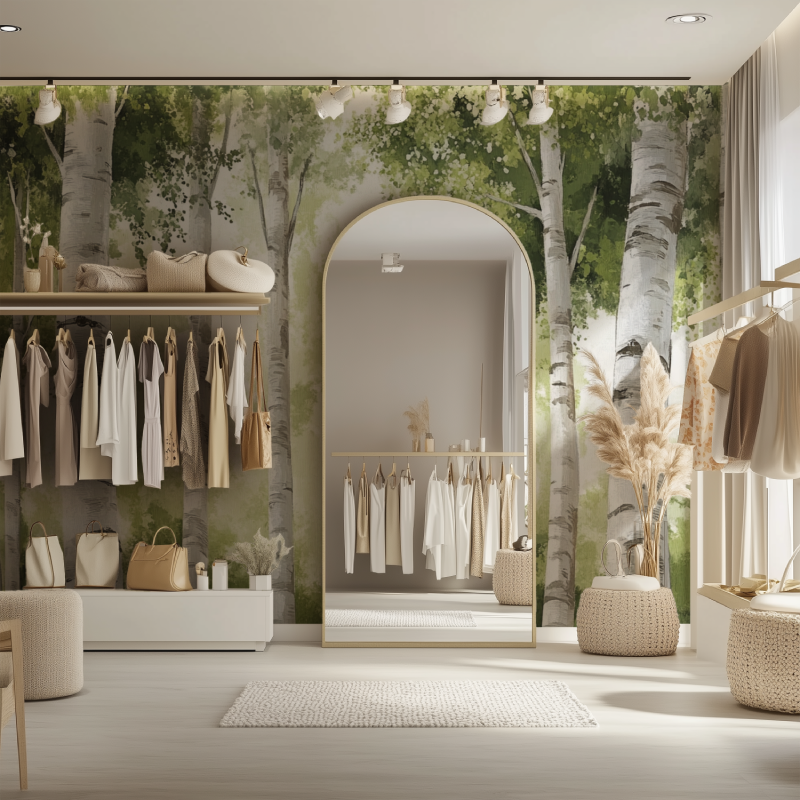 Birch Forest Tree Wallpaper | Murals Wallpaper