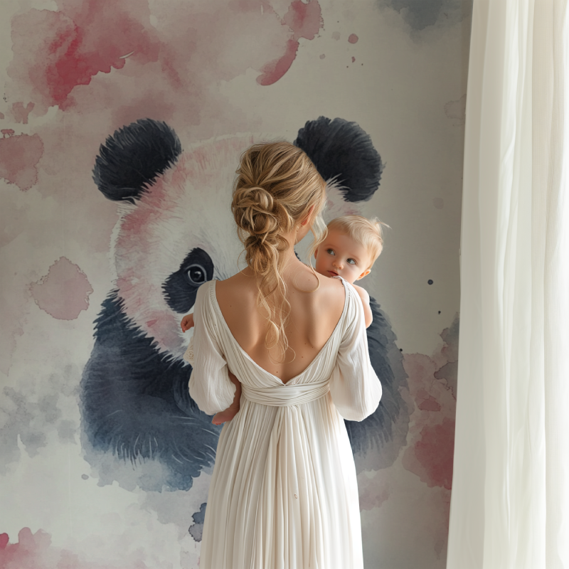 Scandinavian Panda Wallpaper | Murals Wallpaper