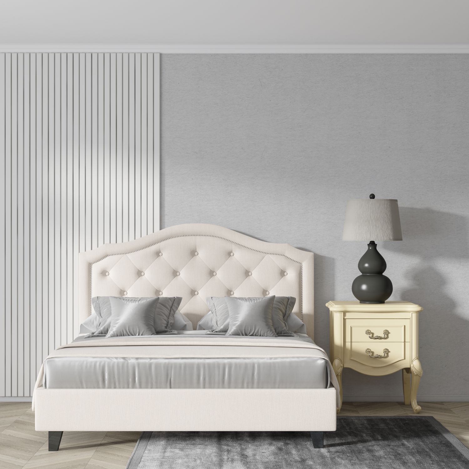 Graue Vliestapete | Wandtapete