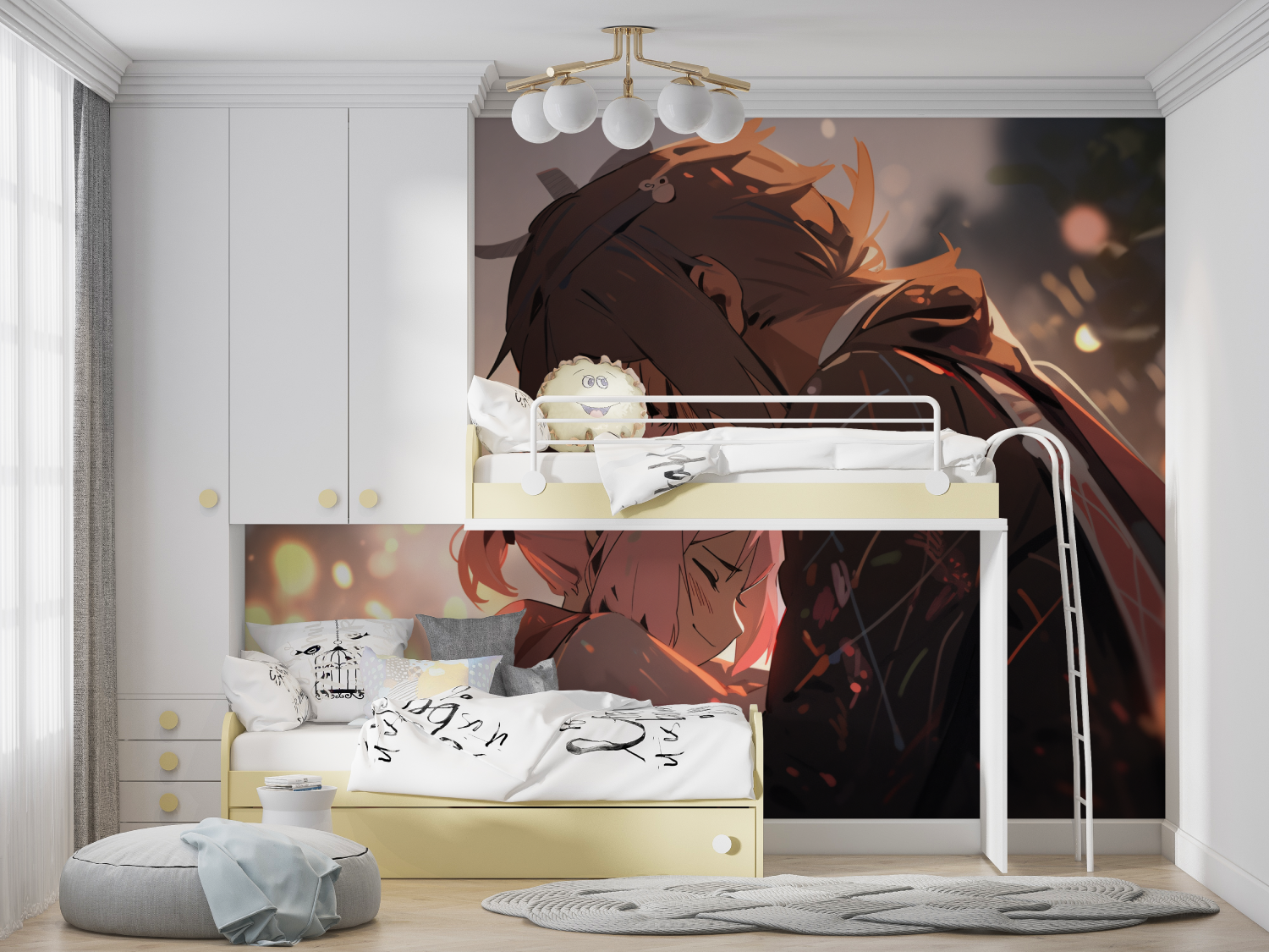 Anime Hero Couple Wallpaper | Murals Wallpaper