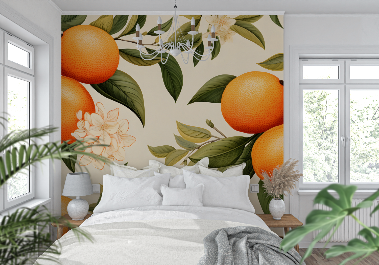 Orange Branch Wallpaper | Murals Wallpaper
