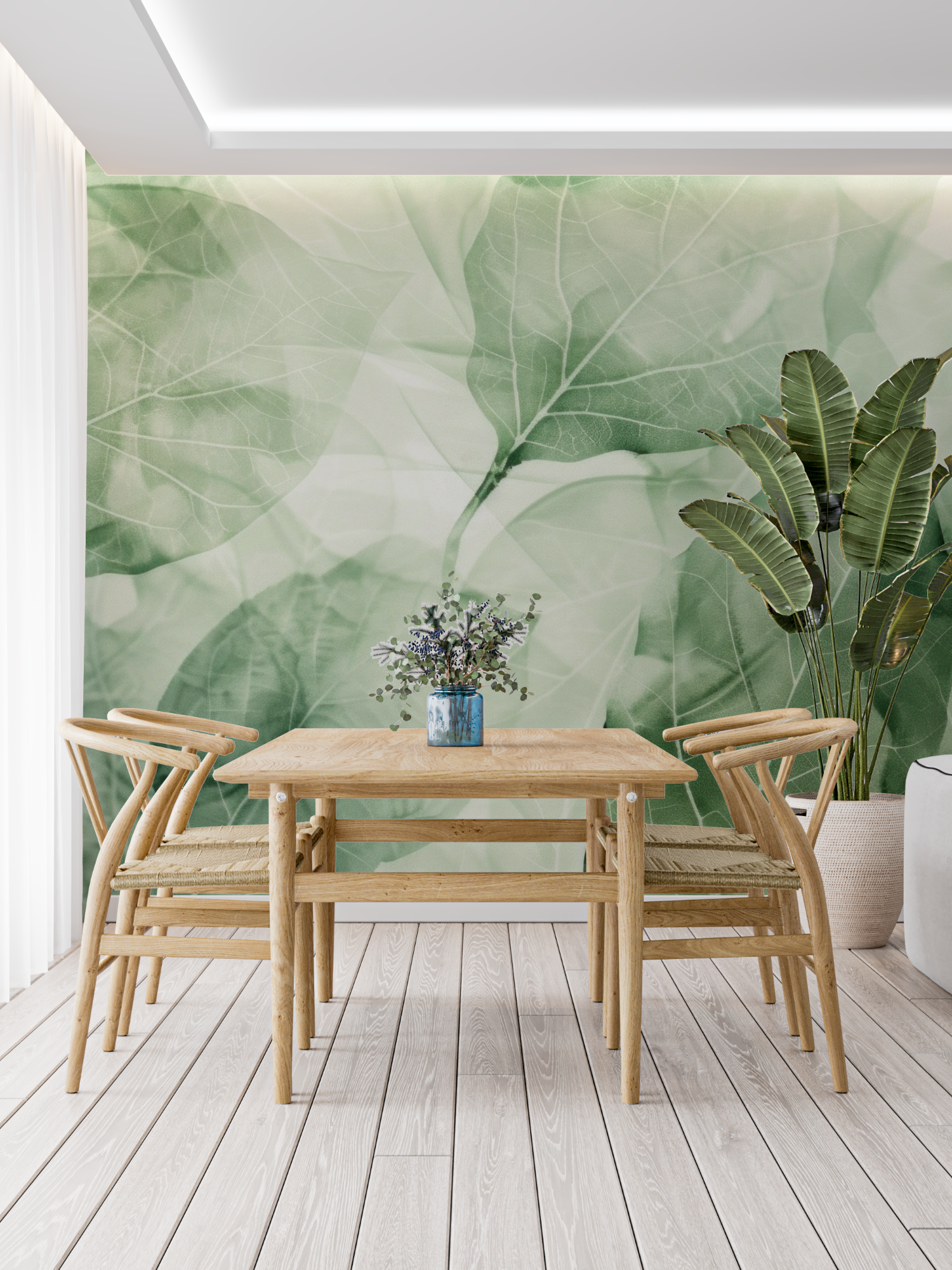 Grüne Naturtapete | Wandbildtapete