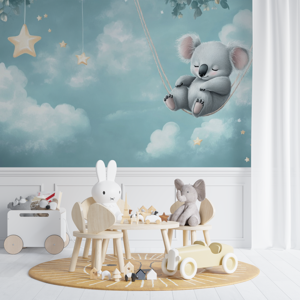 Koala Wallpaper on a Shooting Star | Murals Wallpaper