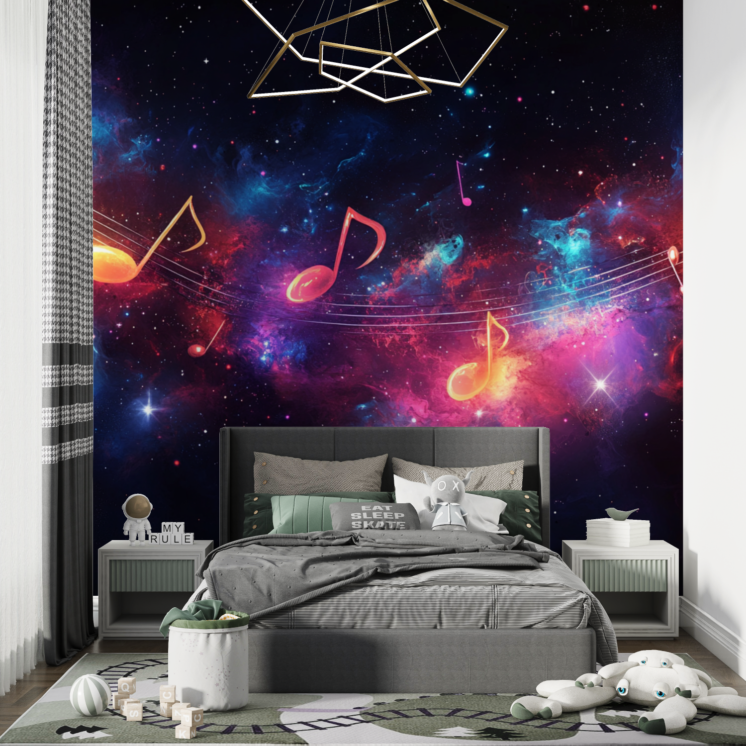 Music Note Teen Room Wallpaper | Murals Wallpaper
