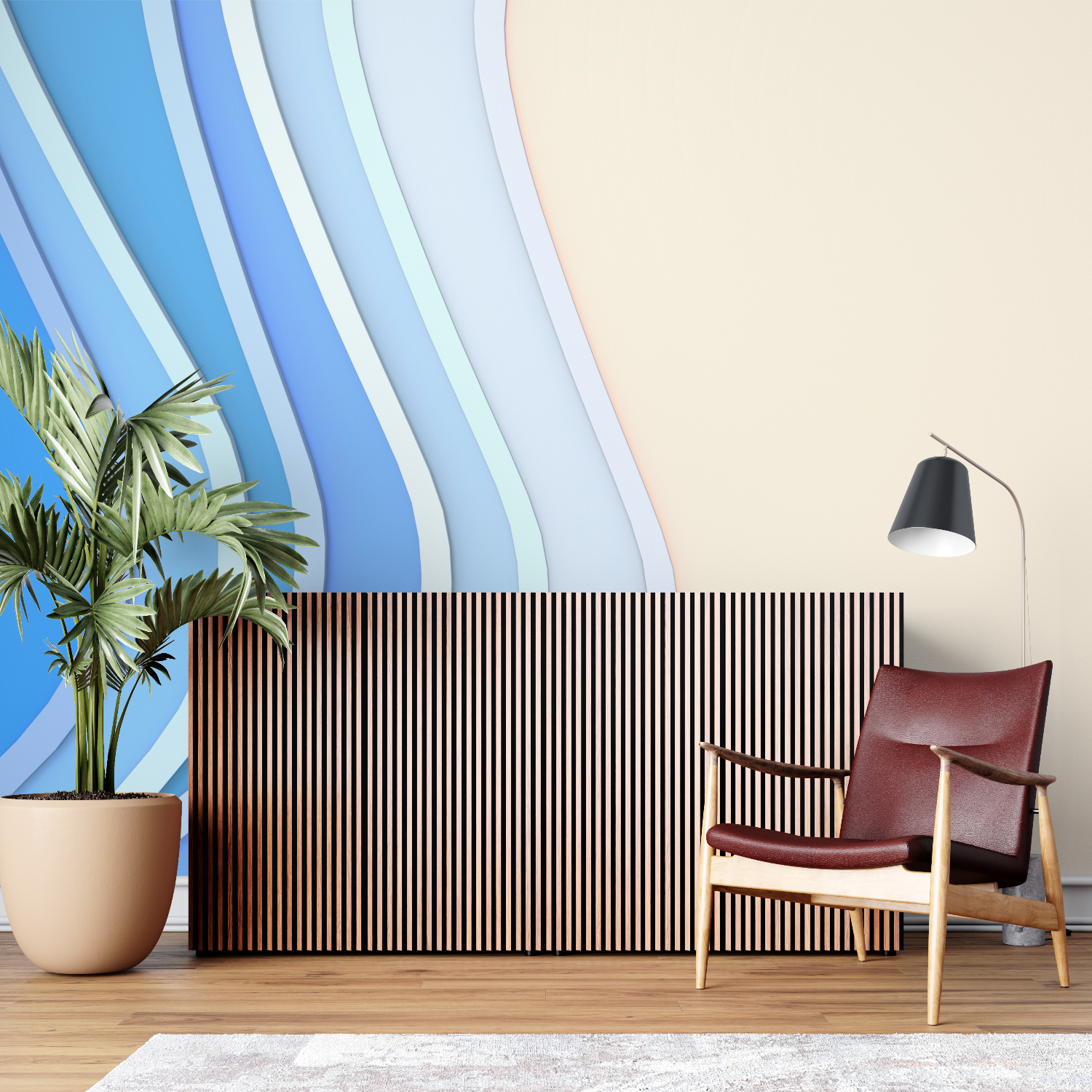 Blue Wave Wallpaper | Murals Wallpaper