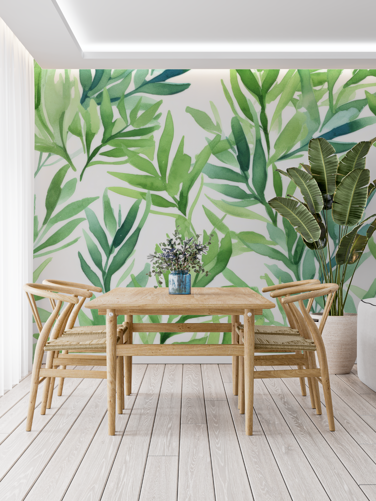 Green Leaf Wallpaper | Murals Wallpaper