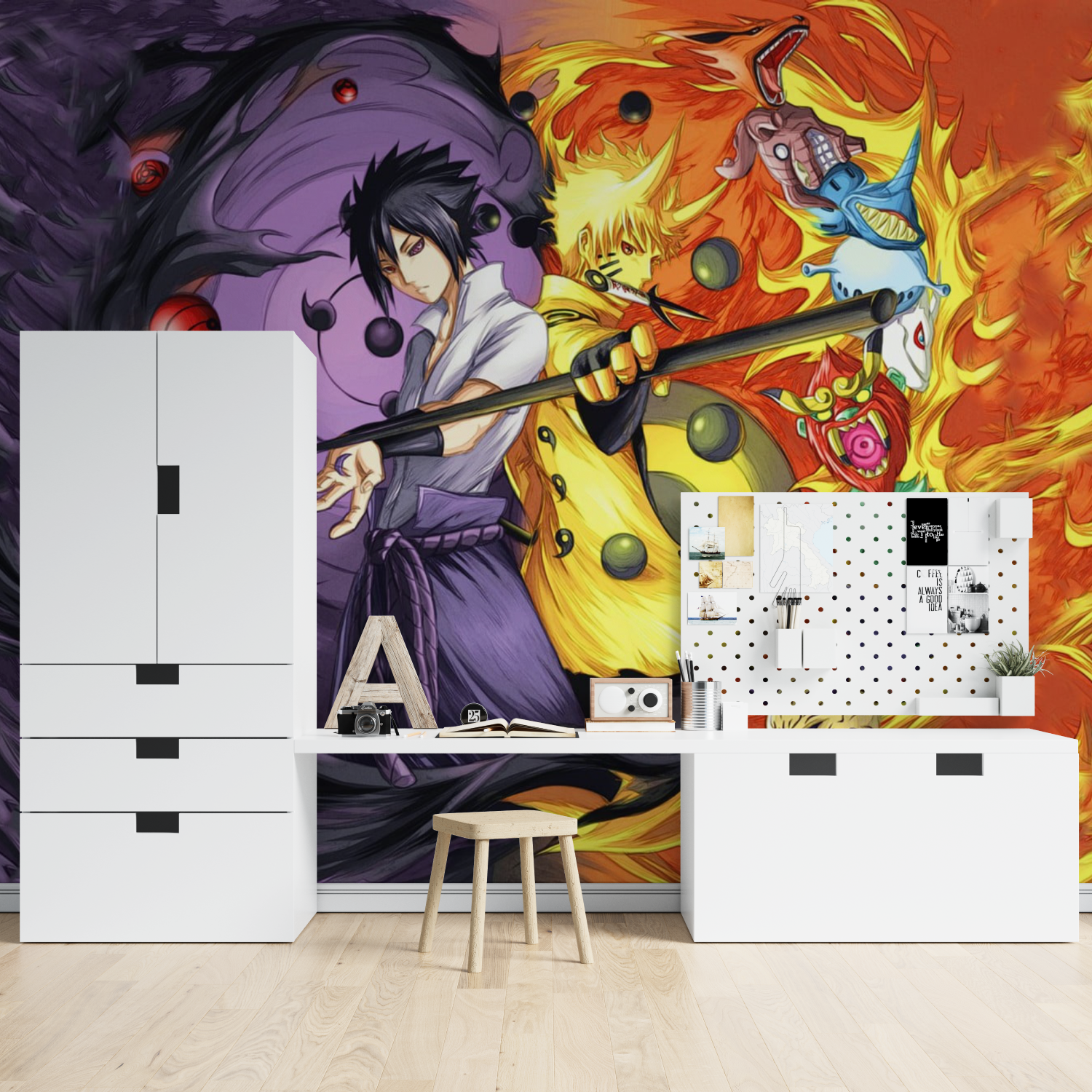 Naruto and Sasuke Wallpaper | Murals Wallpaper