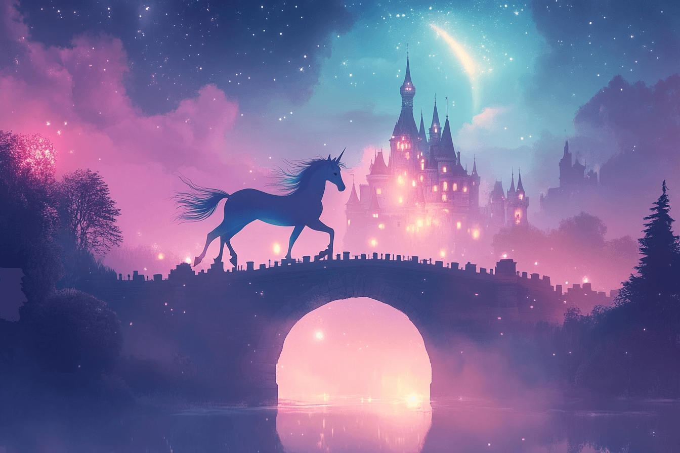 Unicorn Castle Wallpaper | Murals Wallpaper