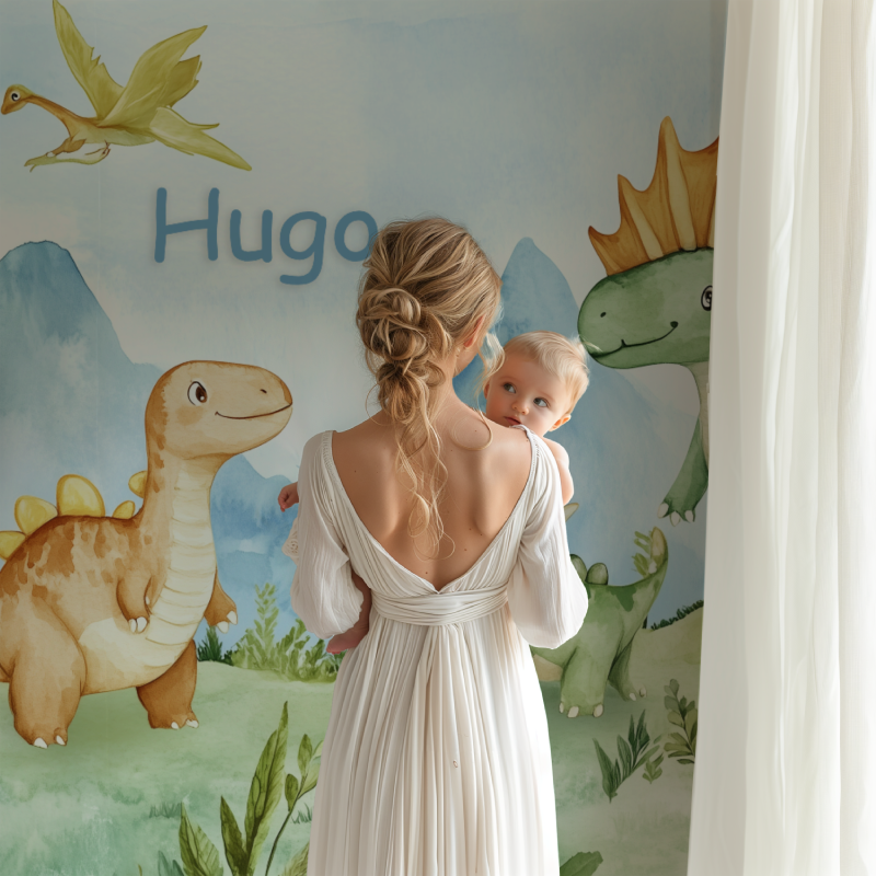Dinosaur Family Name Wallpaper | Murals Wallpaper