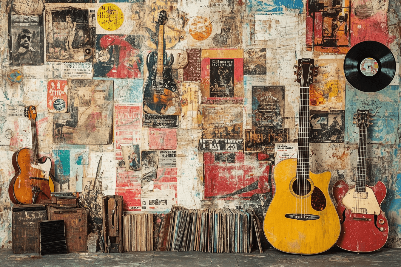 Papiermalerei im Vintage-Stil