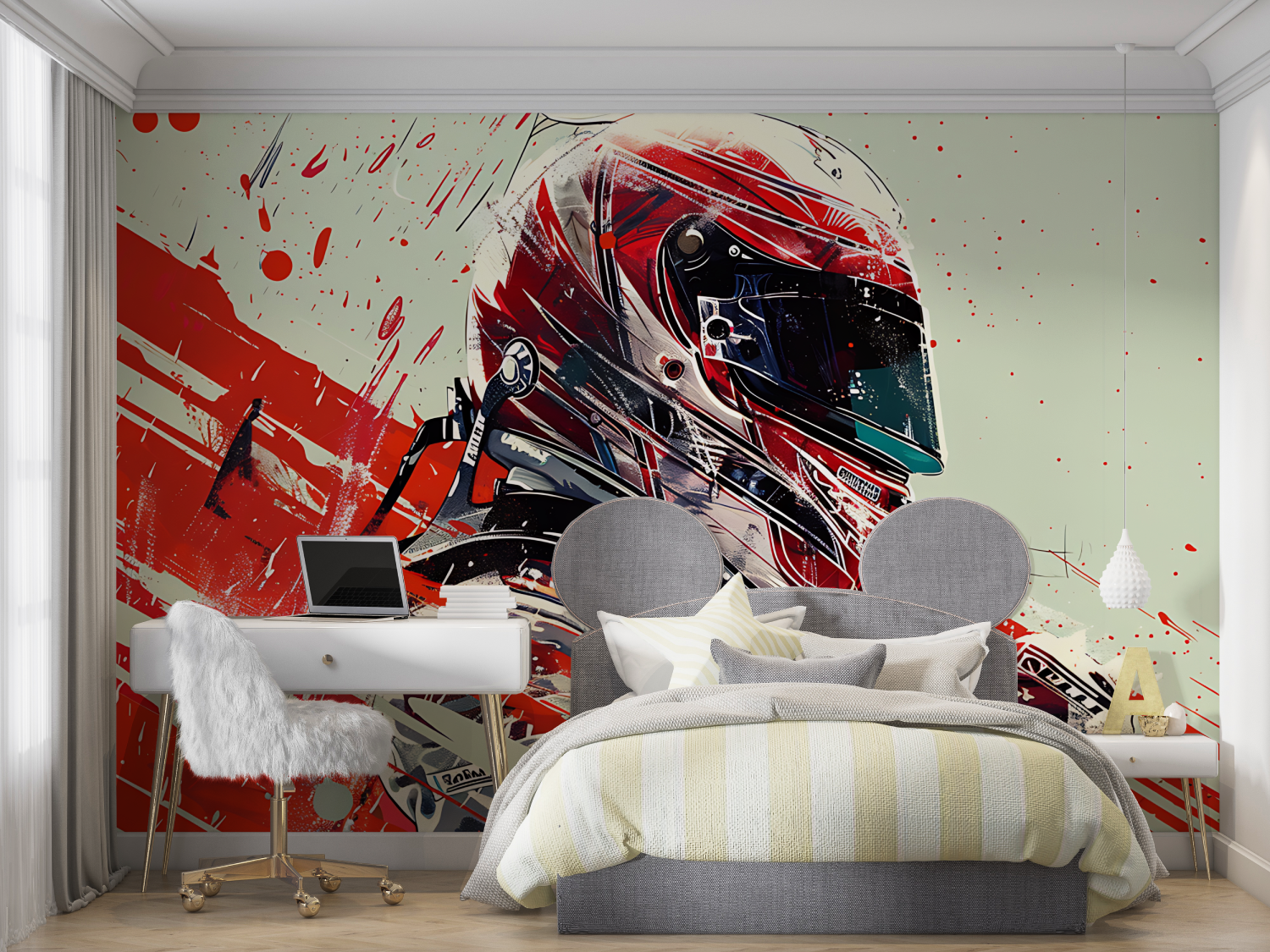 Racing Motorcycle Wallpaper for Kids | Murals Wallpaper