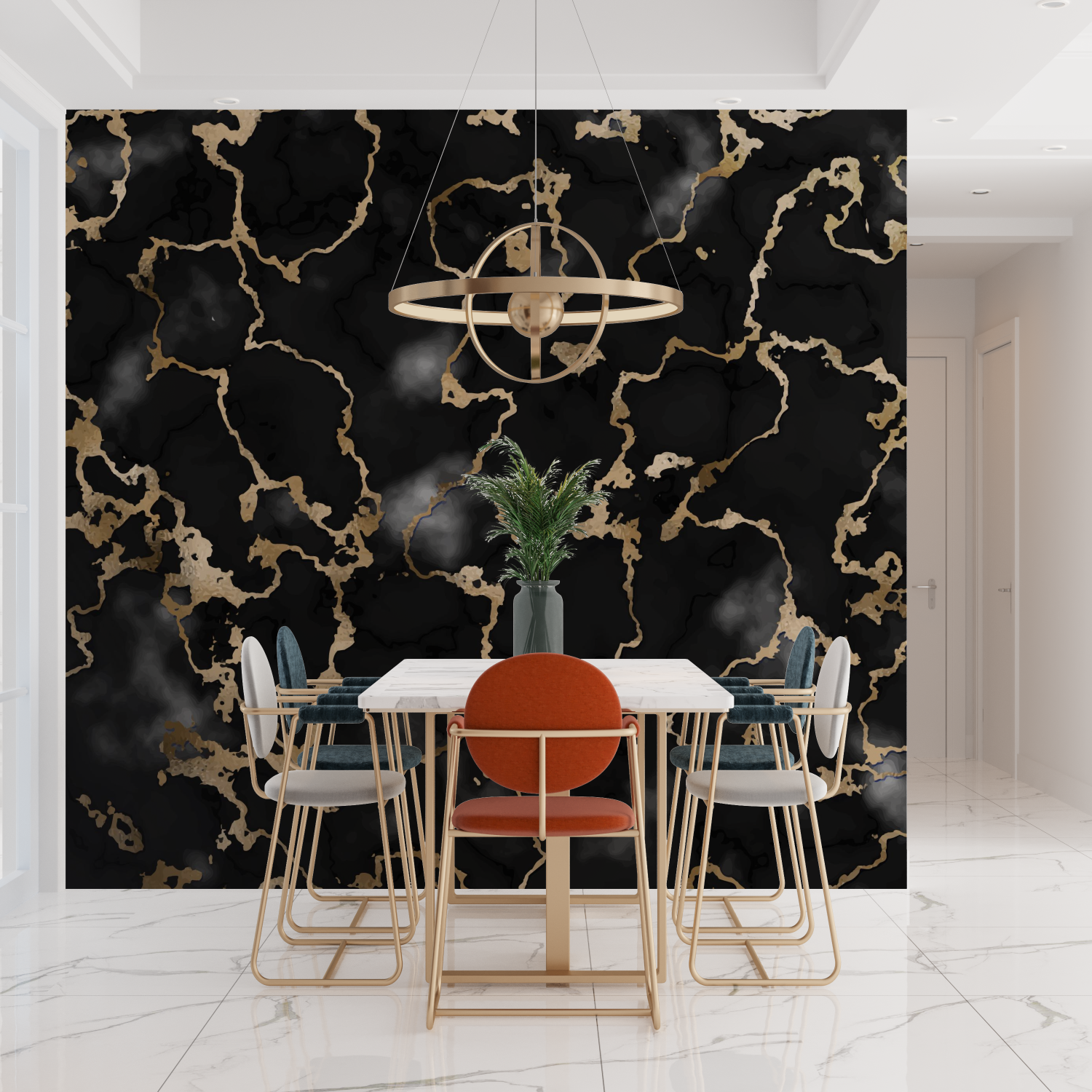 Black and Gold Wallpaper | Murals Wallpaper