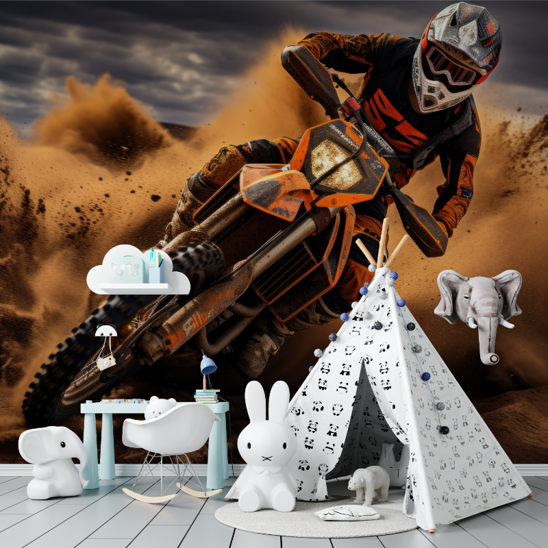 Tapetenwandaufkleber Moto Cross KTM