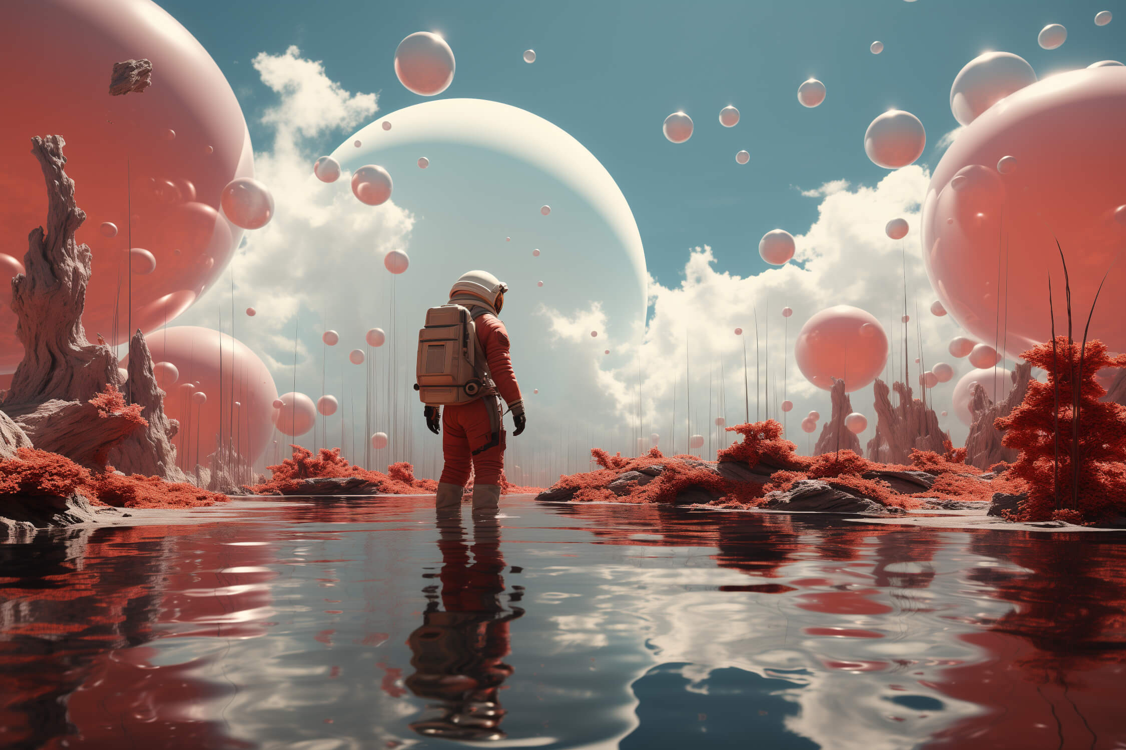 Teen Space Astronaut Wallpaper | Murals Wallpaper