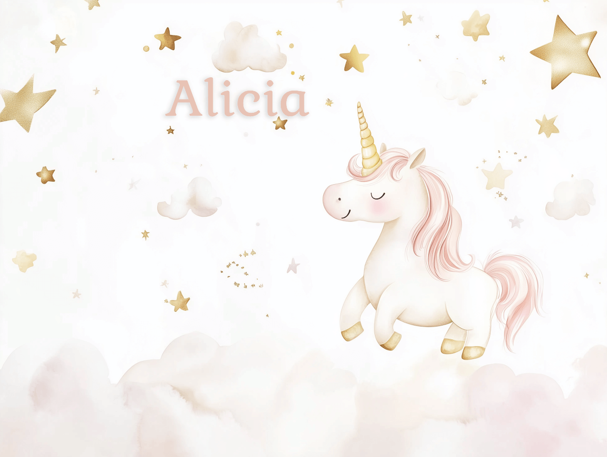 Unicorn Name Wallpaper | Murals Wallpaper