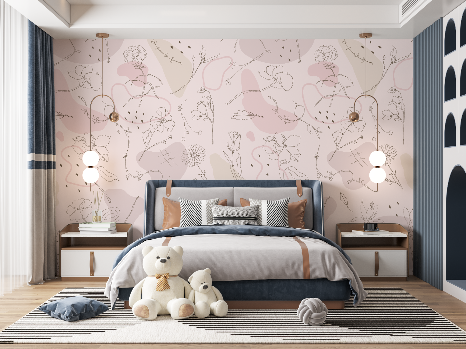 Kids Flower Design Wallpaper | Murals Wallpaper