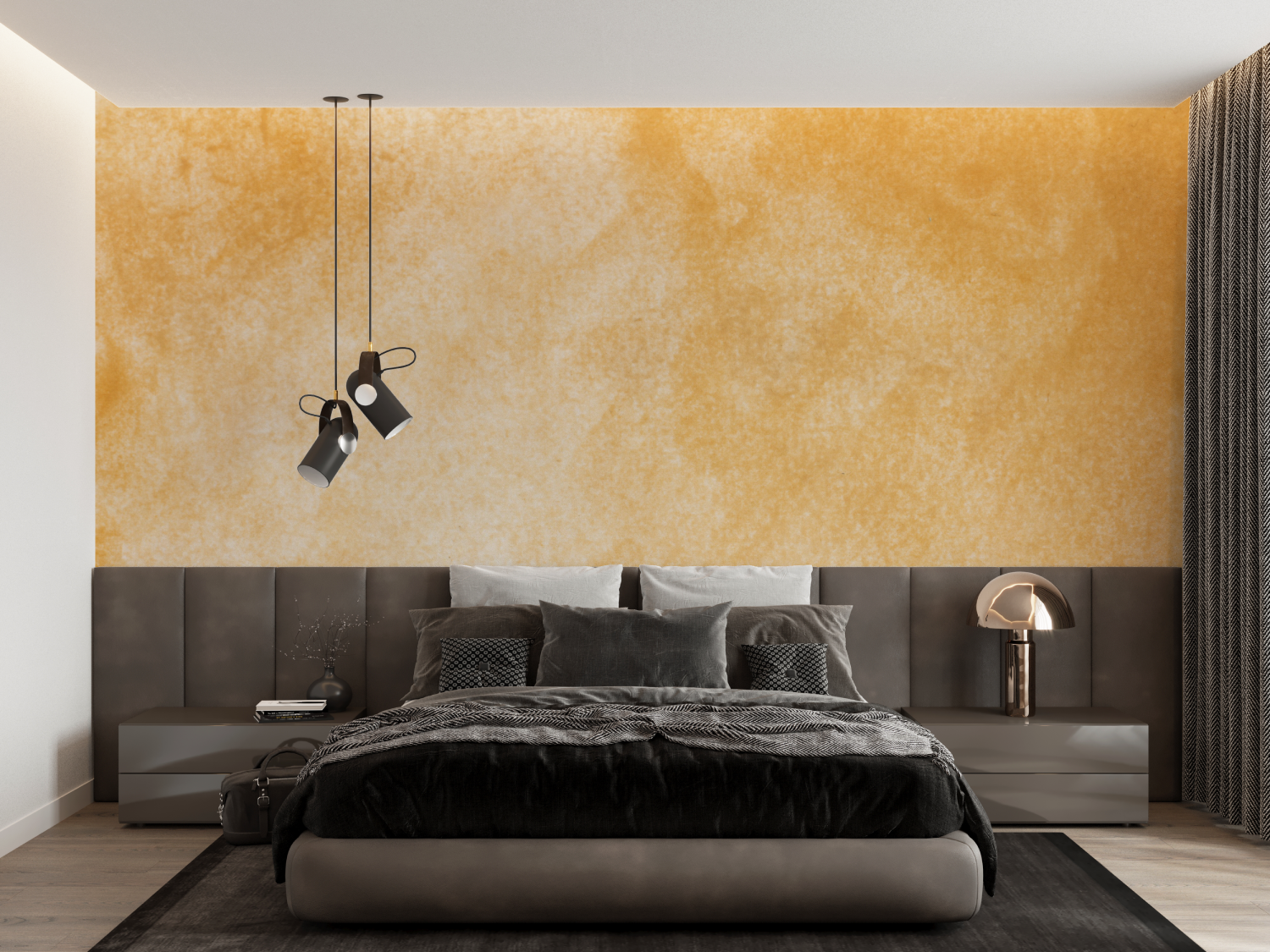 Orange Ochre Wallpaper | Murals Wallpaper