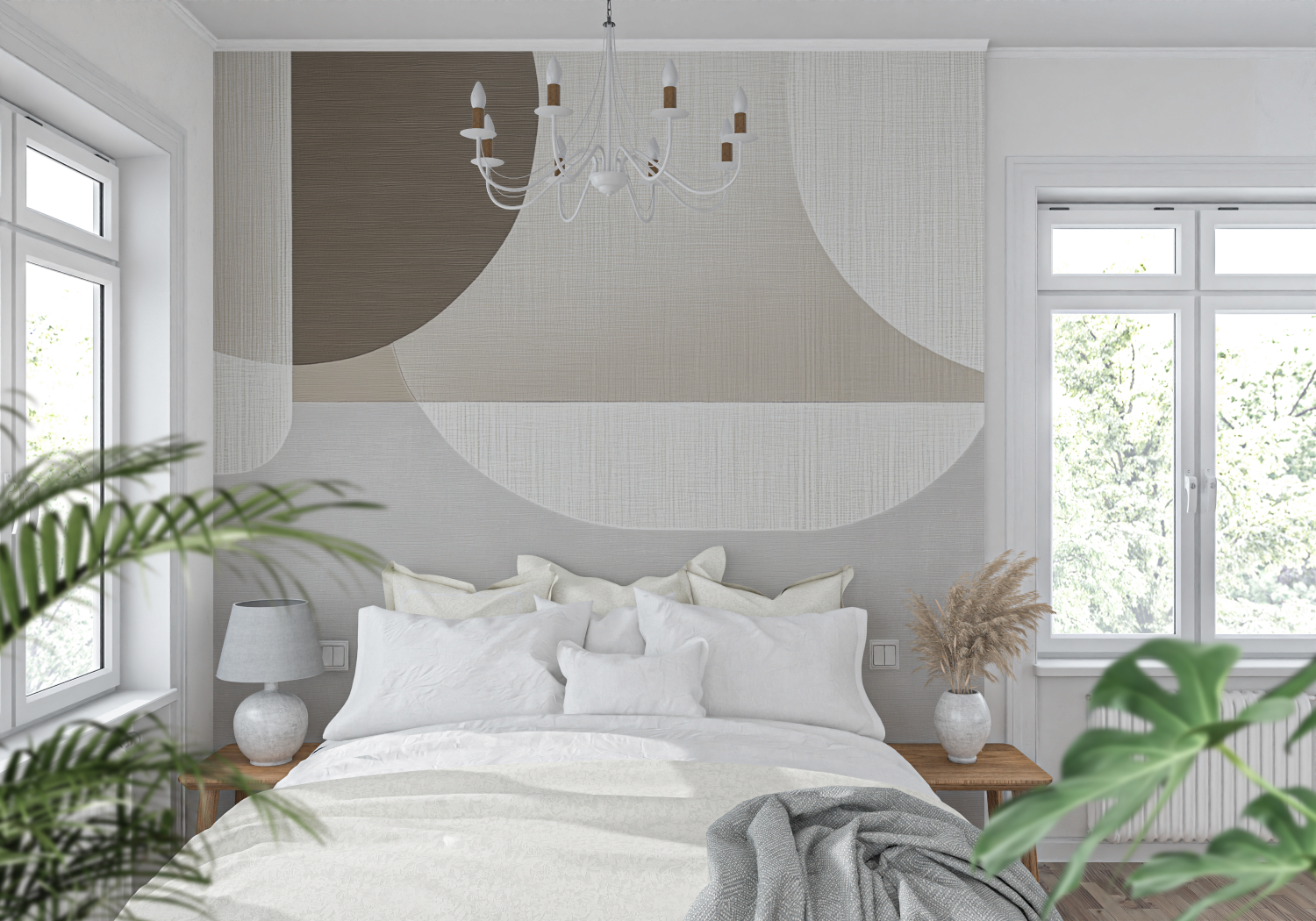 Gray Beige Wallpaper | Murals Wallpaper
