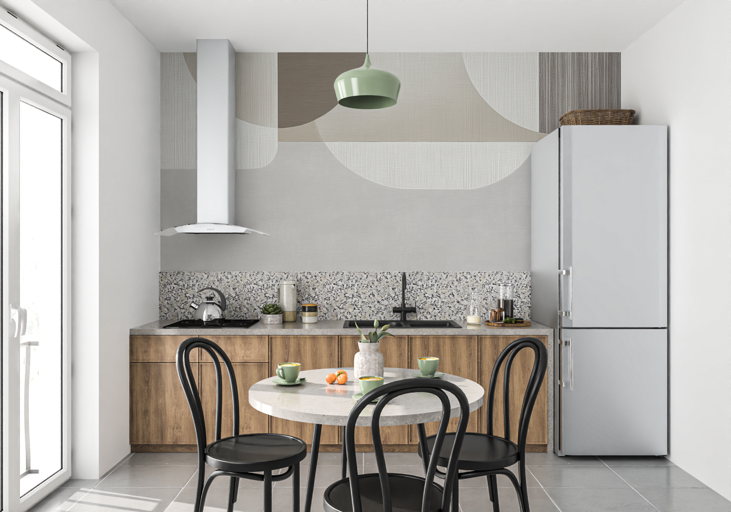 Gray Beige Wallpaper | Murals Wallpaper