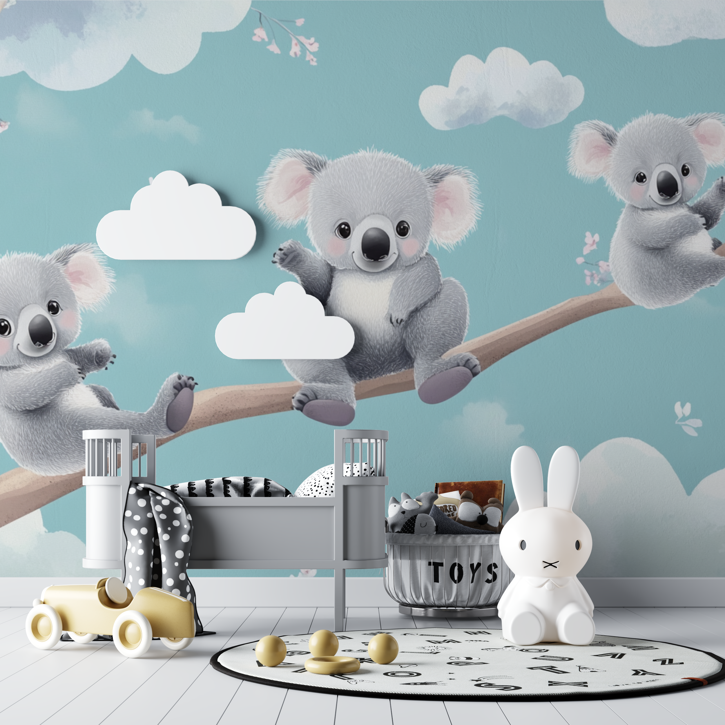 Pastel Sky Koala Wallpaper | Murals Wallpaper
