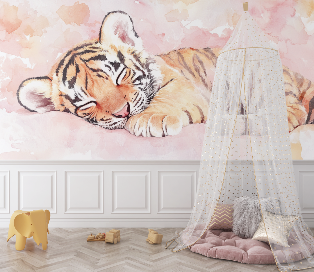 Sleeping Tiger Wallpaper | Murals Wallpaper