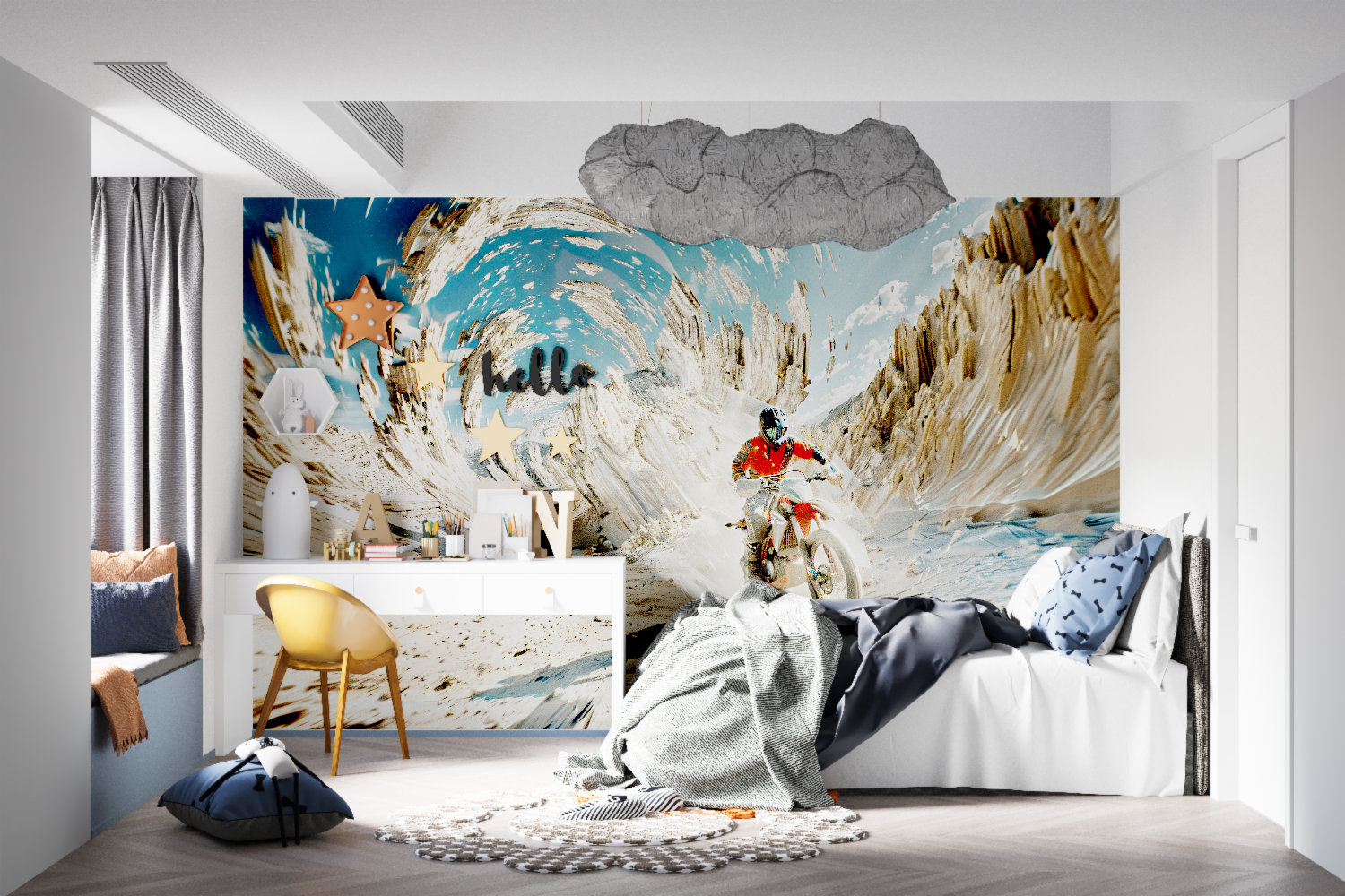 Motocross 3D Wallpaper | Murals Wallpaper