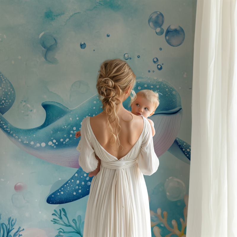 Blue Whale Marine Wallpaper and Softness | Murals Wallpaper