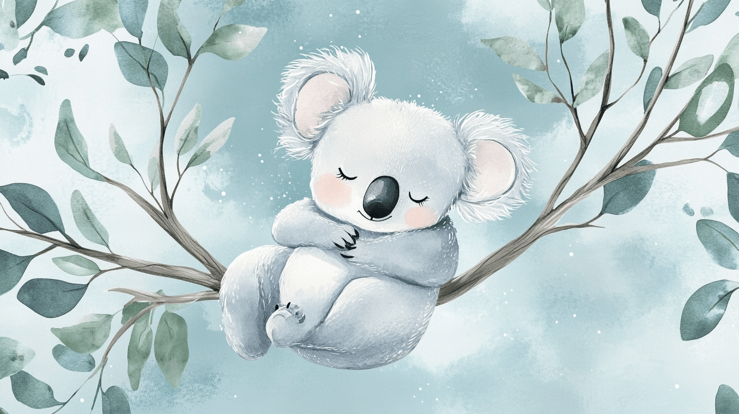 Koala Wallpaper That Sleeps | Murals Wallpaper