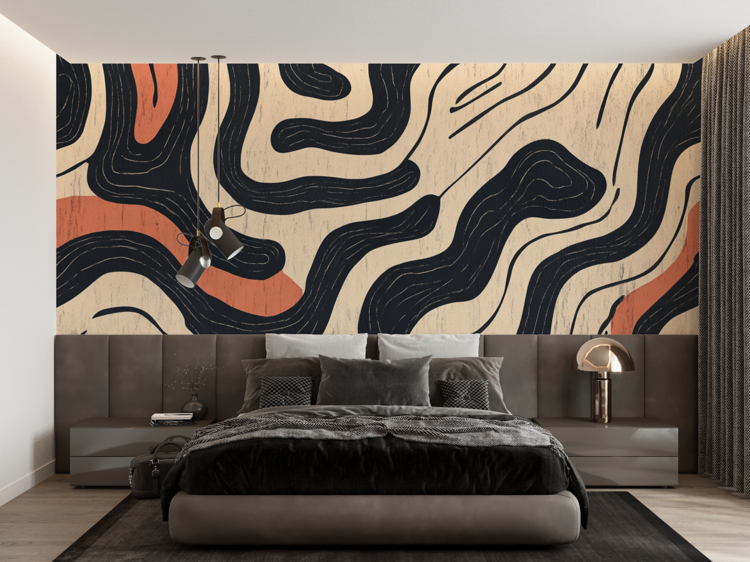 Terracotta Berber Inspired Wallpaper | Murals Wallpaper