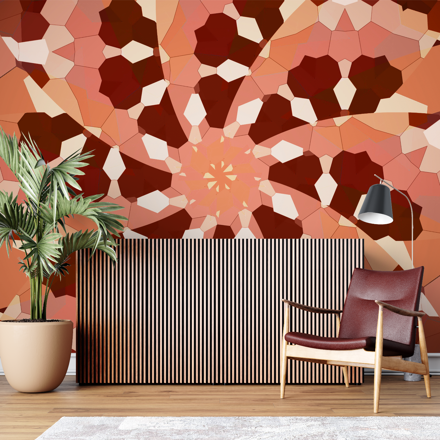 Terracotta Ethnic Wallpaper | Murals Wallpaper