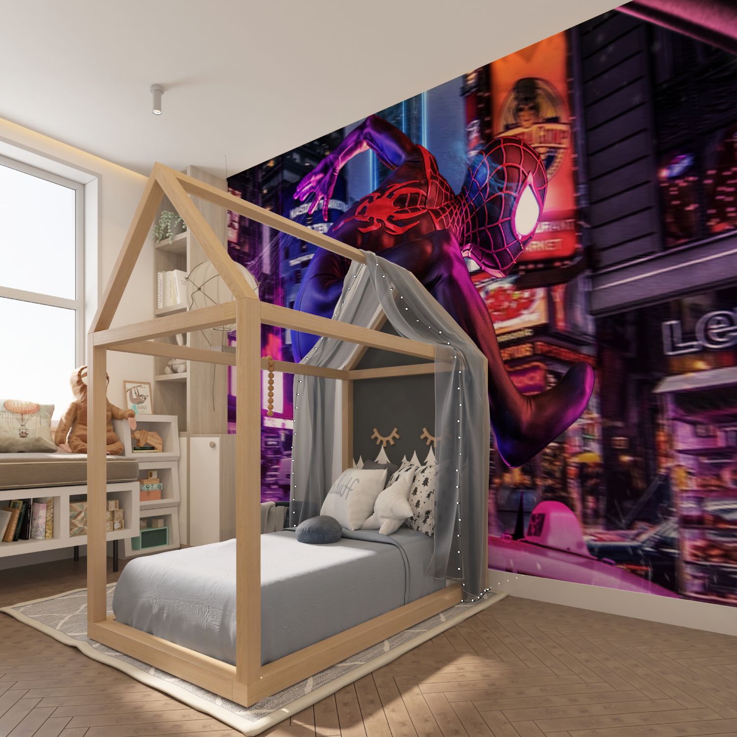 Miles Morales Black Wallpaper | Murals Wallpaper